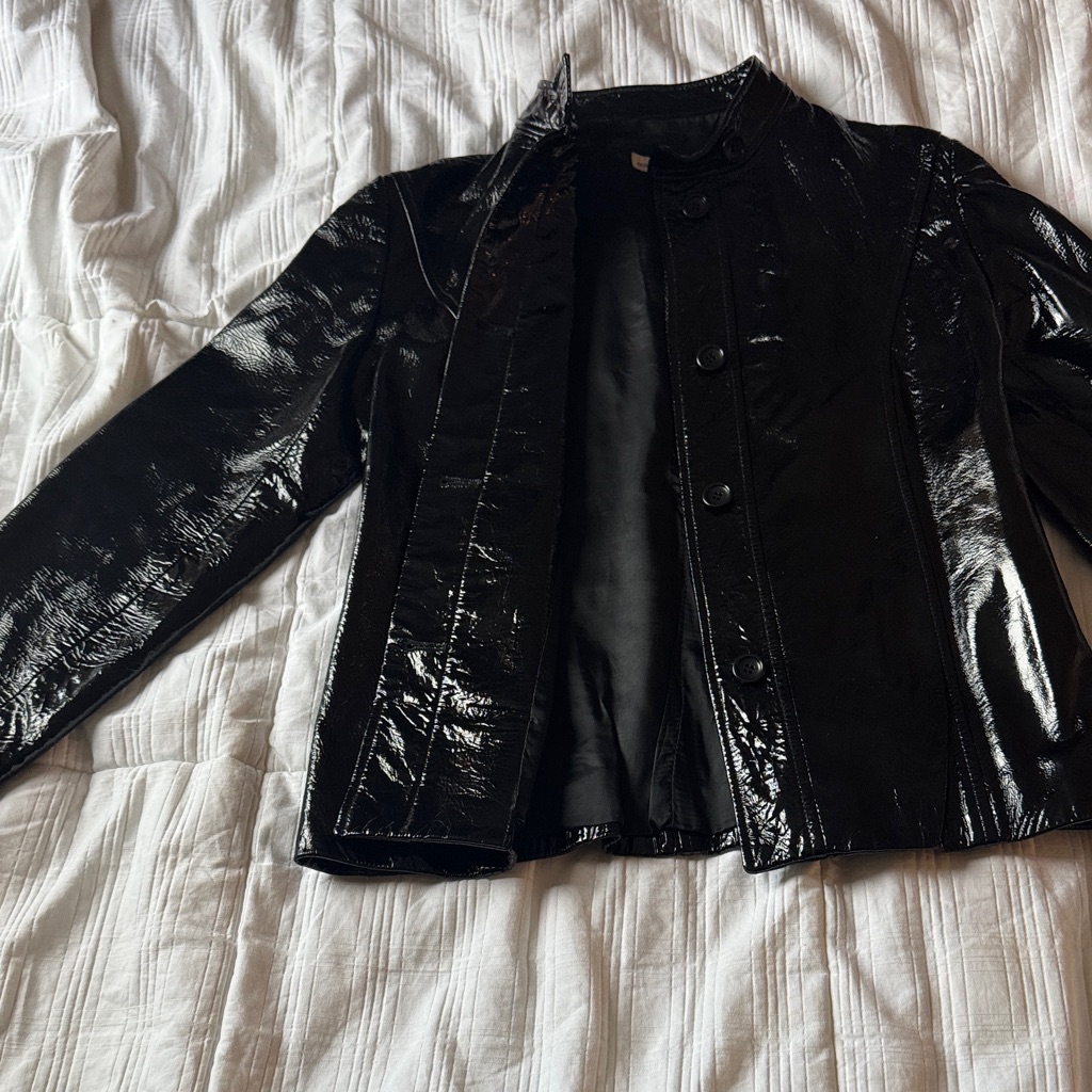 Bergdorf Goodman Jacket . Made In Italy . Goat Leather 100 %
